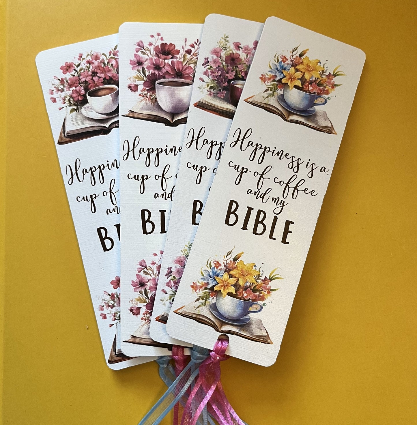 For The Love Of Jesus Acrylic Bookmarks - Coffee & Bible Series