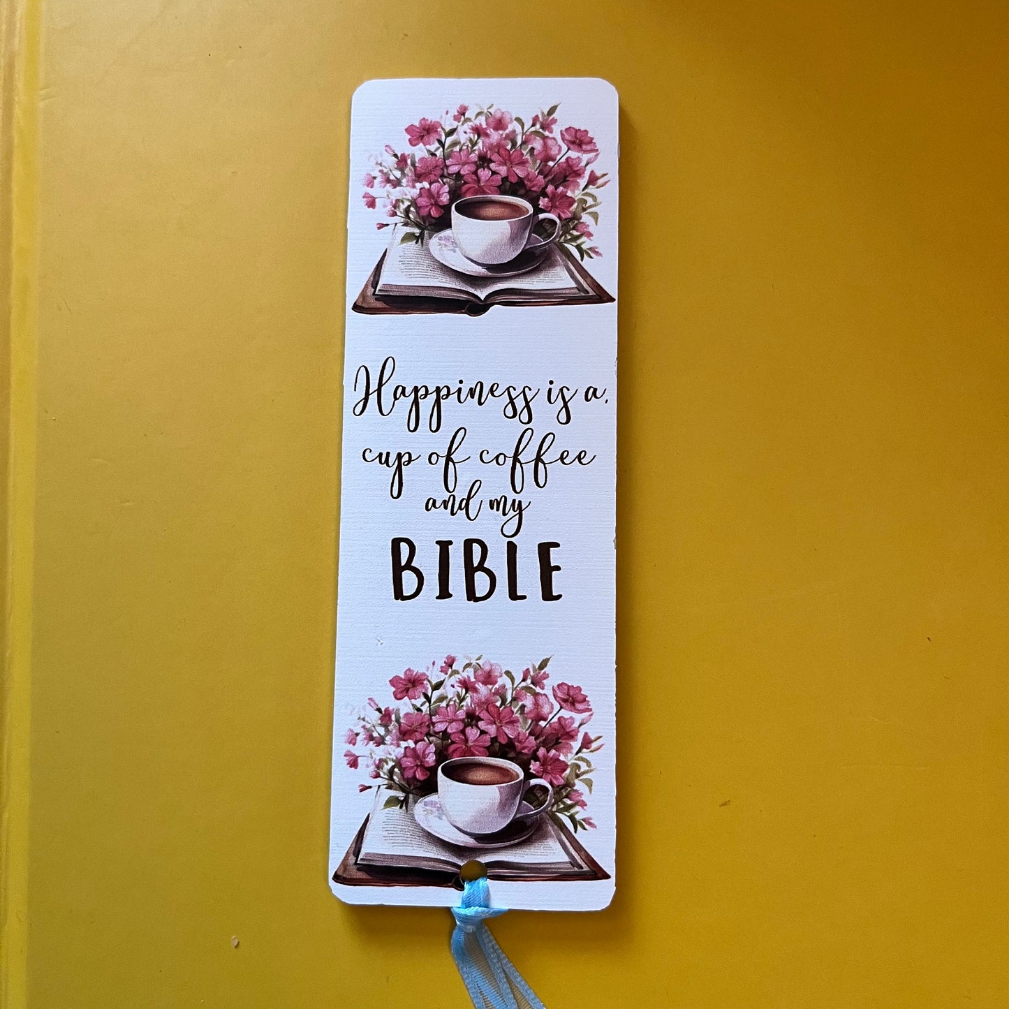 For The Love Of Jesus Acrylic Bookmarks - Coffee & Bible Series