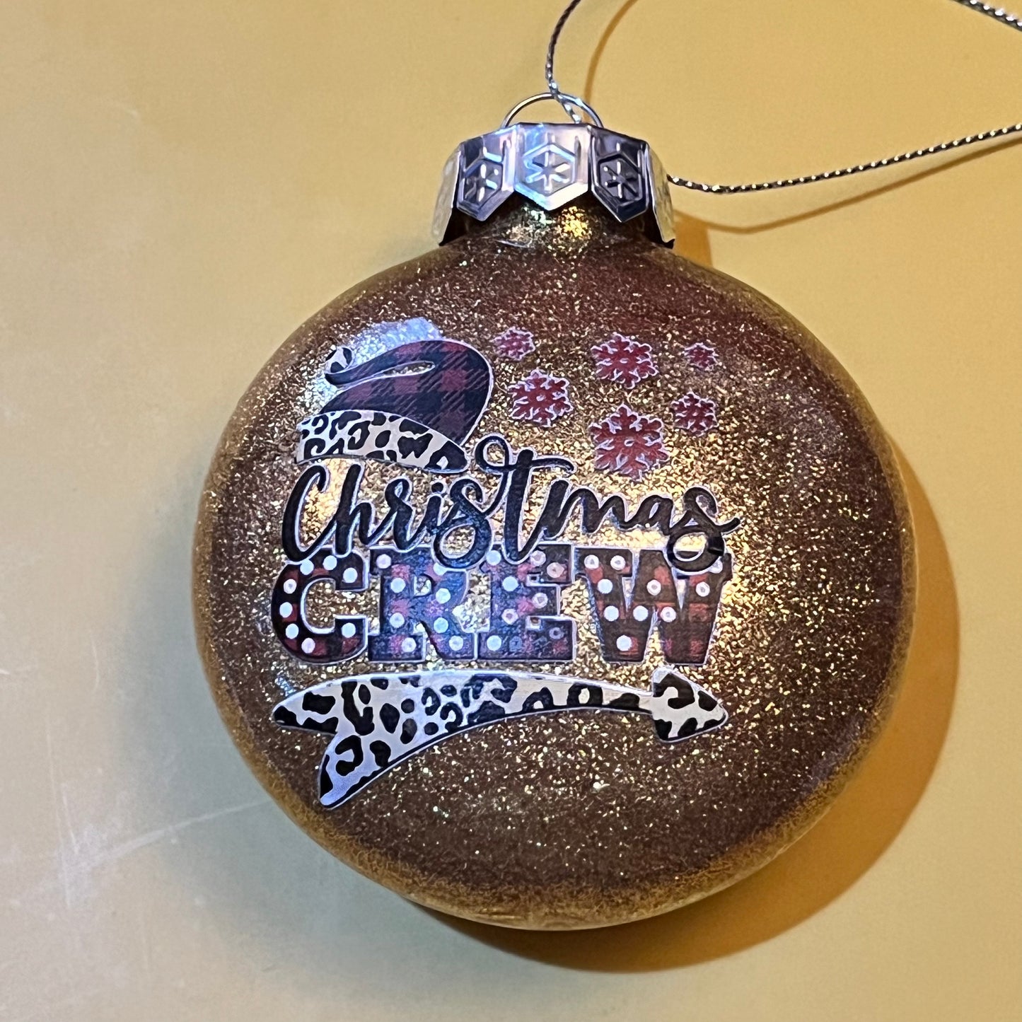 Glitter Bauble - Disc Shape
