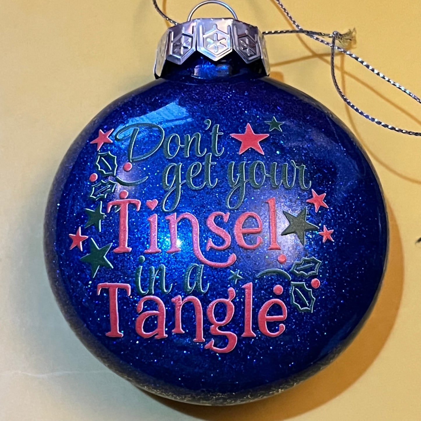 Glitter Bauble - Disc Shape