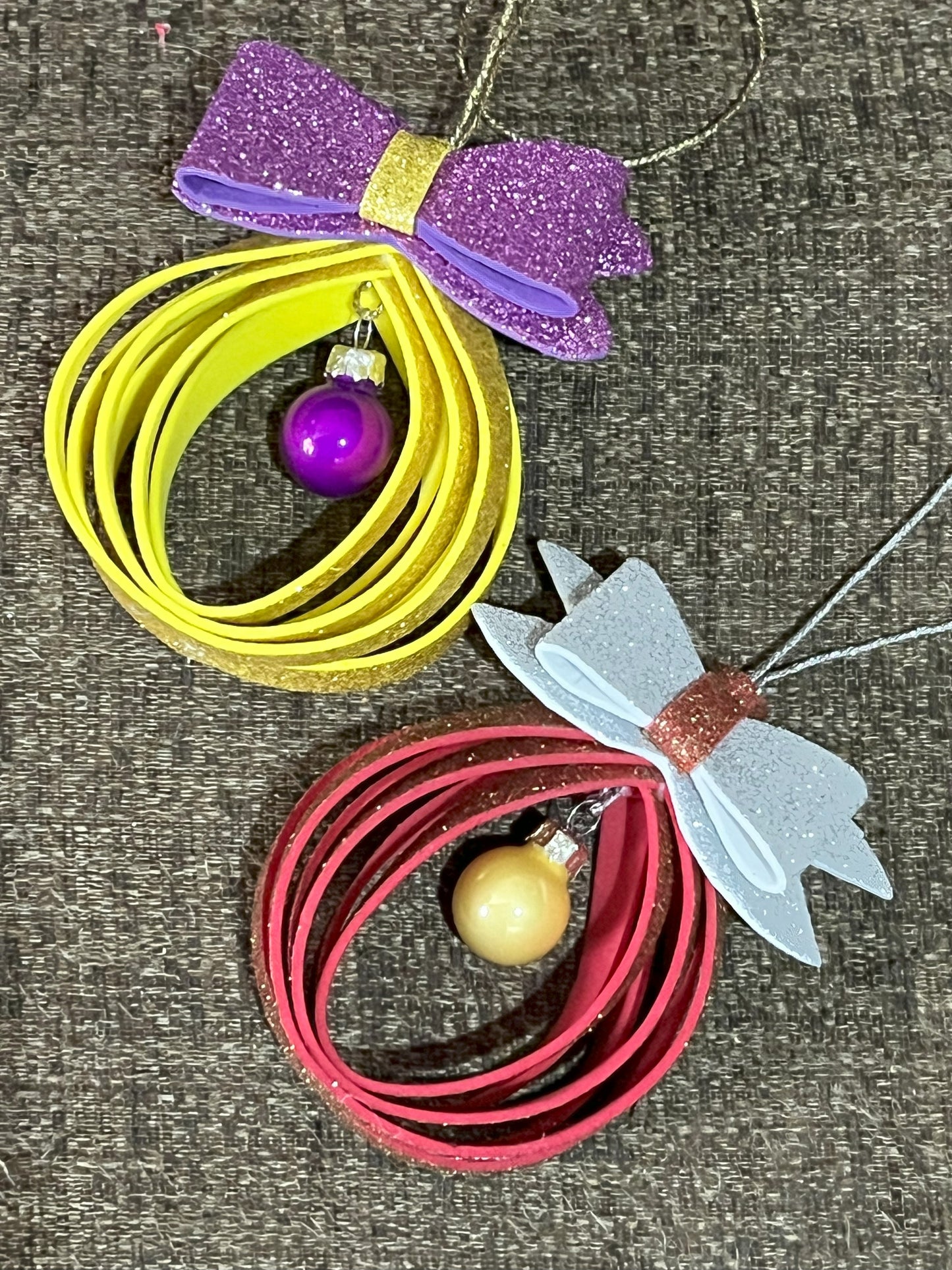 Teardrop & Mini Bauble Christmas Tree Decoration