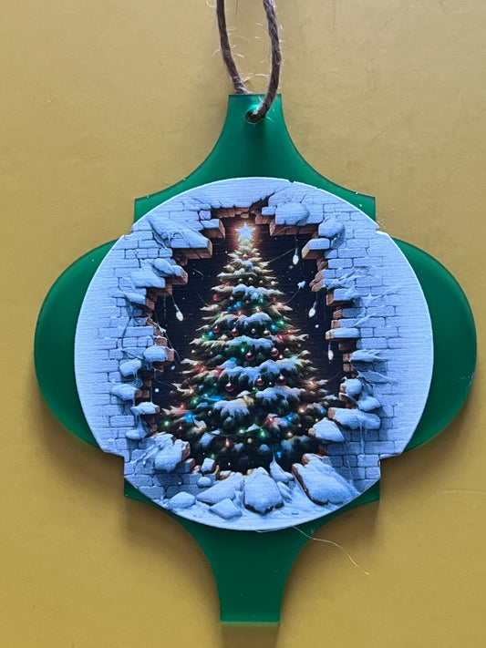 Arabesque Peek-A-Boo Christmas Decorations