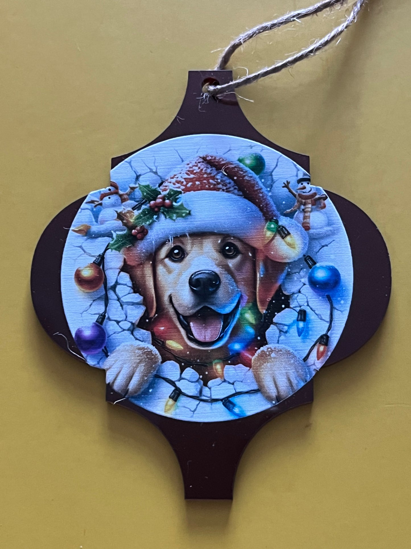 Arabesque Peek-A-Boo Christmas Decorations