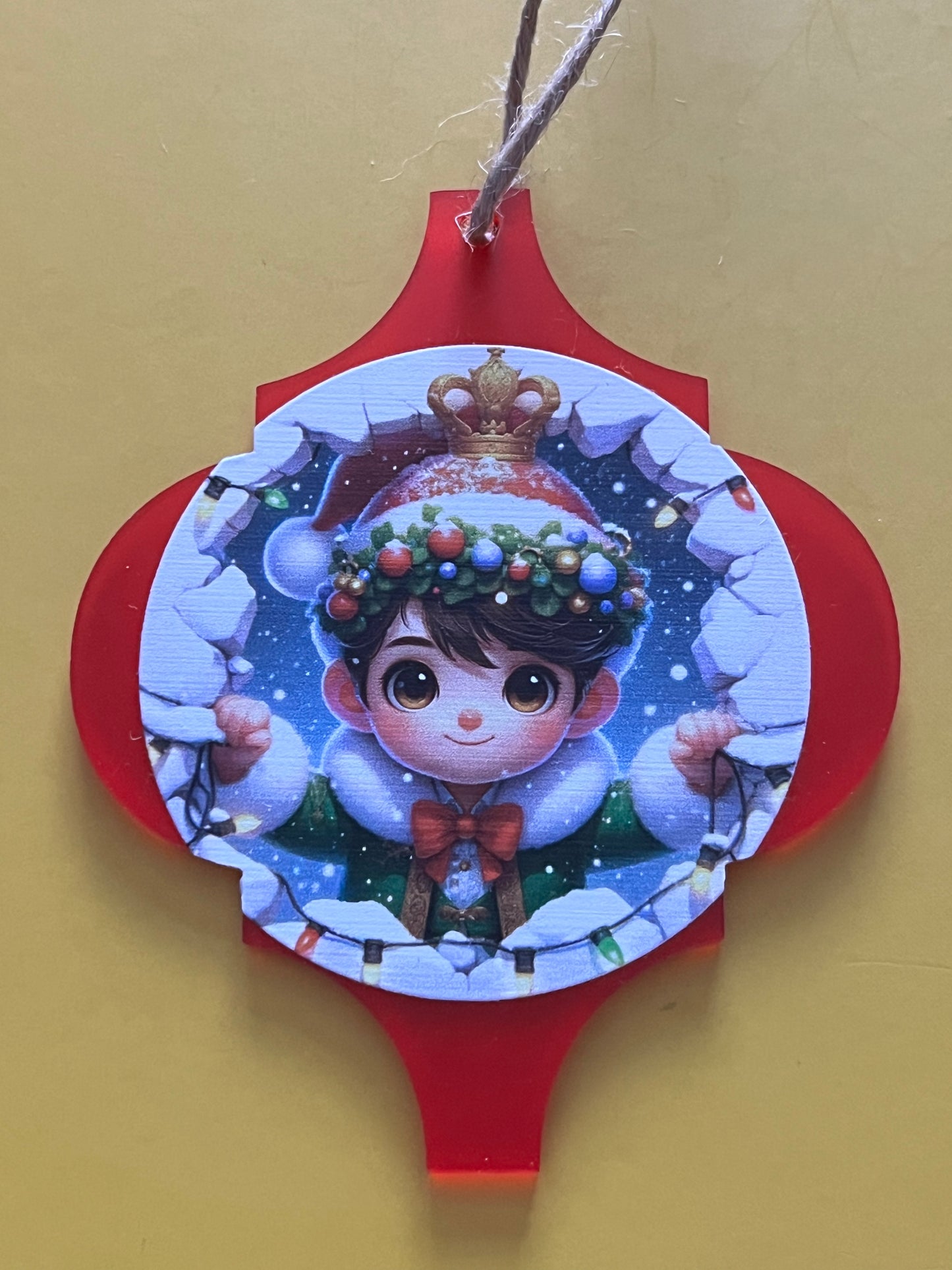 Arabesque Peek-A-Boo Christmas Decorations