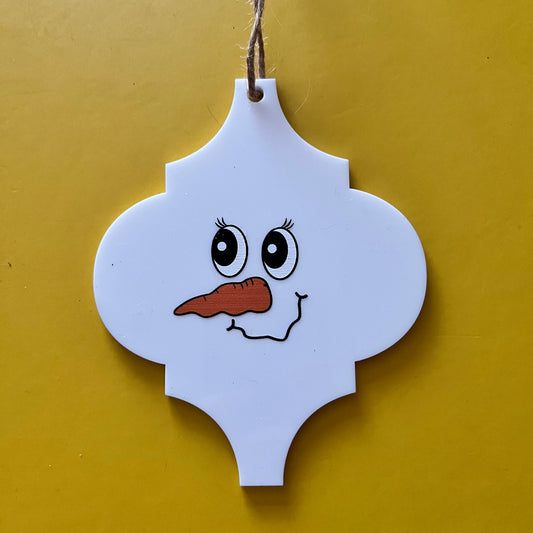 Arabesque Snowman/Snowlady Decorations