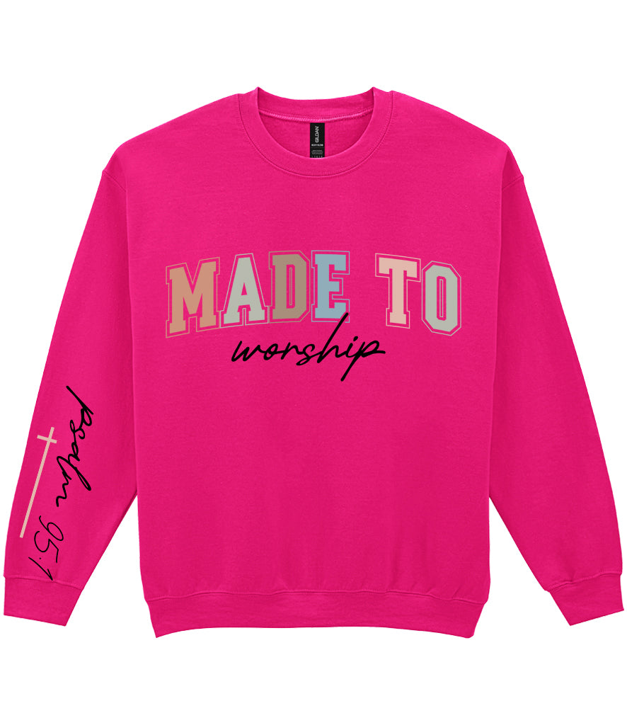 For The Love Of Jesus Sleeve Quote Sweatshirt - Made To Worship