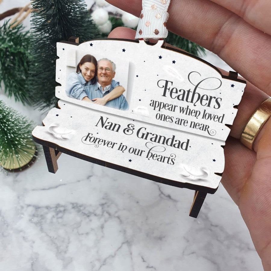 Hanging Memorial Bench Christmas Tree Decoration