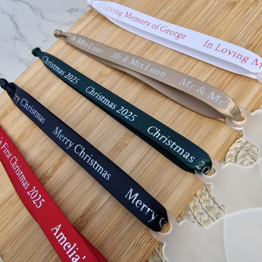 10cm Memorial Christmas Tree Decorations - Feathers Appear