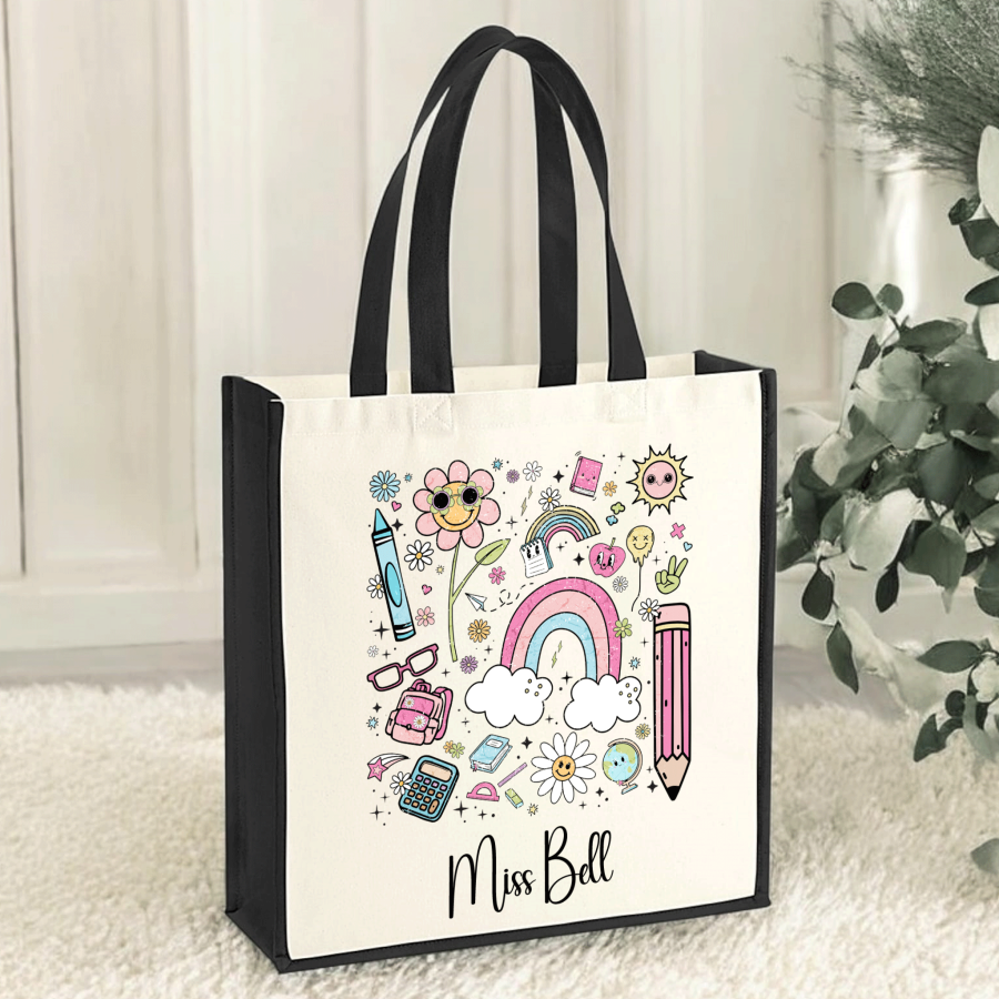 Teacher Canvas Tote Bags