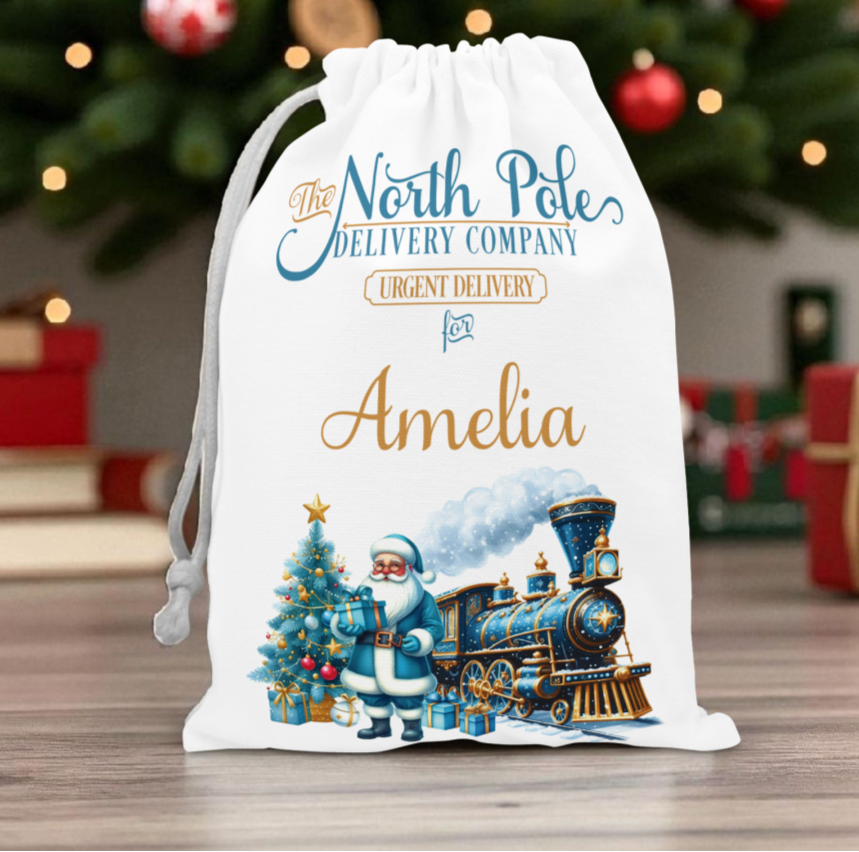 Personalised Drawstring Santa Sack