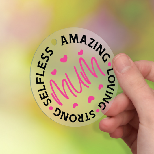 Keyrings - Mum/Mother's Day (6cm)