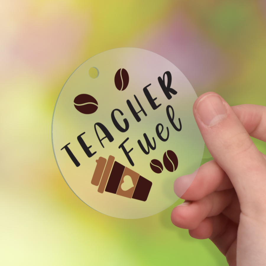 Teacher Keyrings - Circle Shaped 6cm