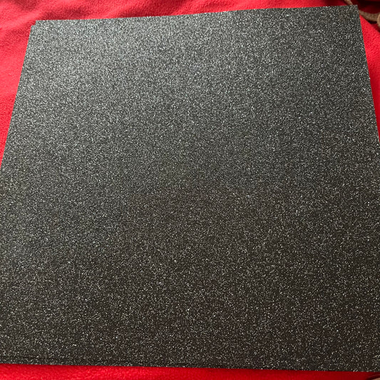 12x12 Black Glitter Paper