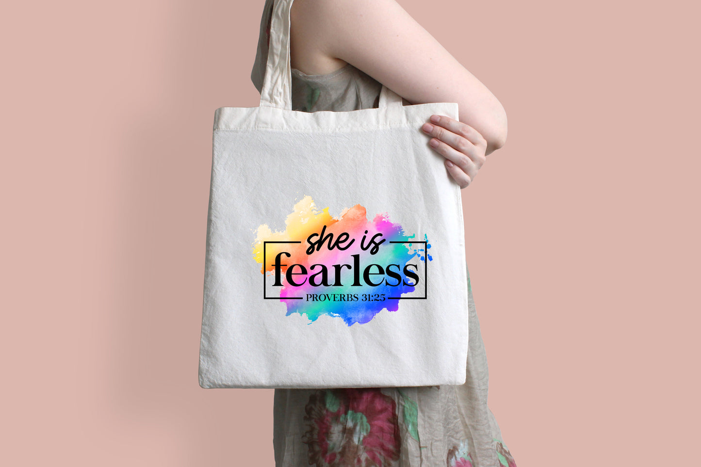 Christian Faith Range Luxury White Soft Tote Bag (42x38cm)