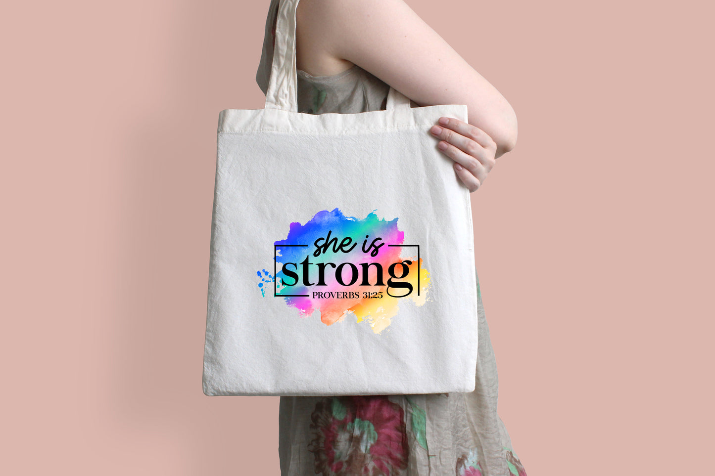 Christian Faith Range Luxury White Soft Tote Bag (42x38cm)