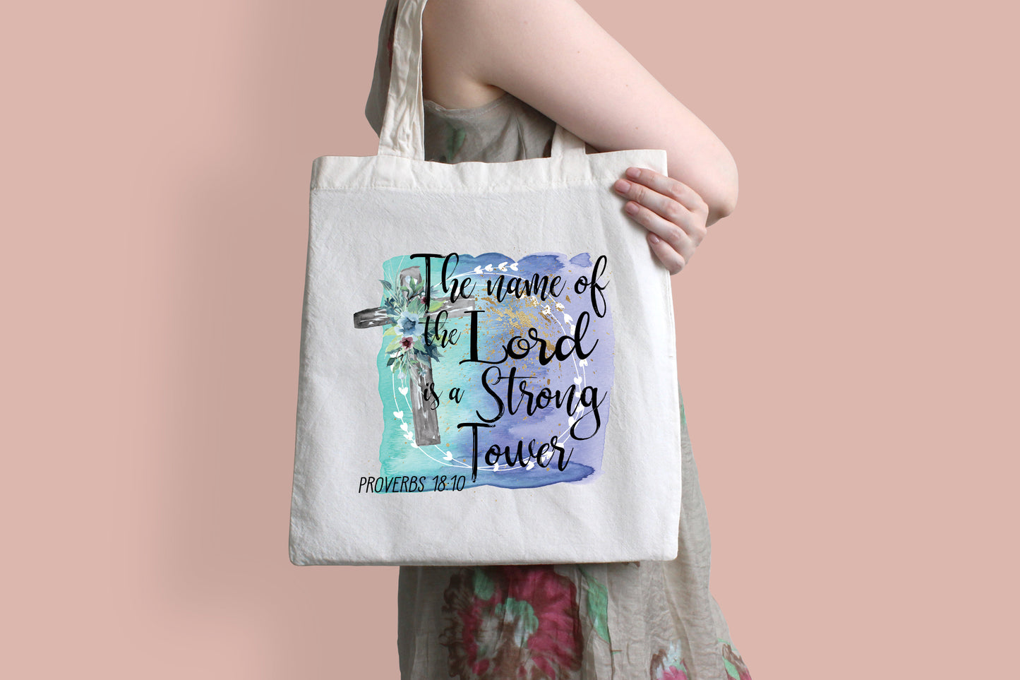 Christian Faith Range Luxury White Soft Tote Bag (42x38cm)