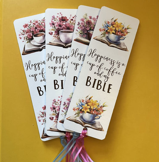 Christian Faith Range - Acrylic Bookmark - Coffee & Bible Series