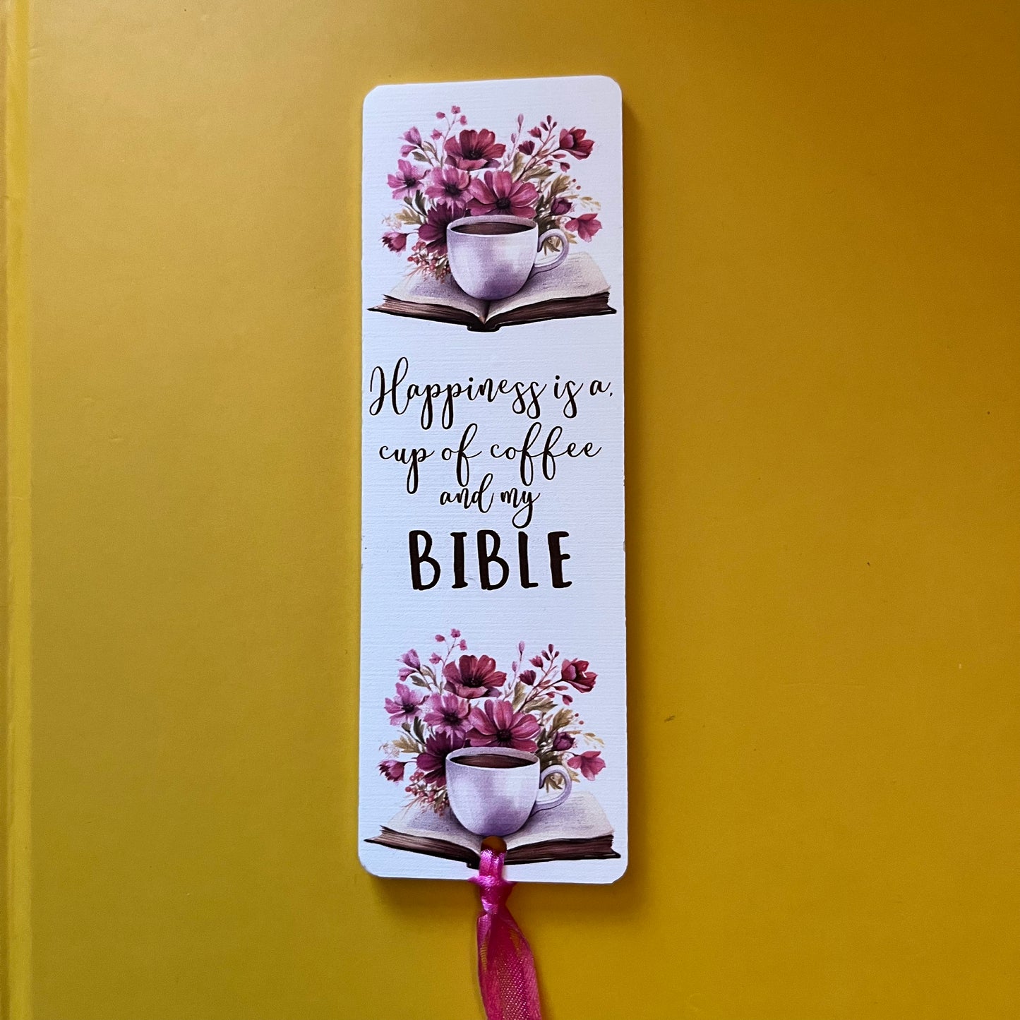 Christian Faith Range - Acrylic Bookmark - Coffee & Bible Series