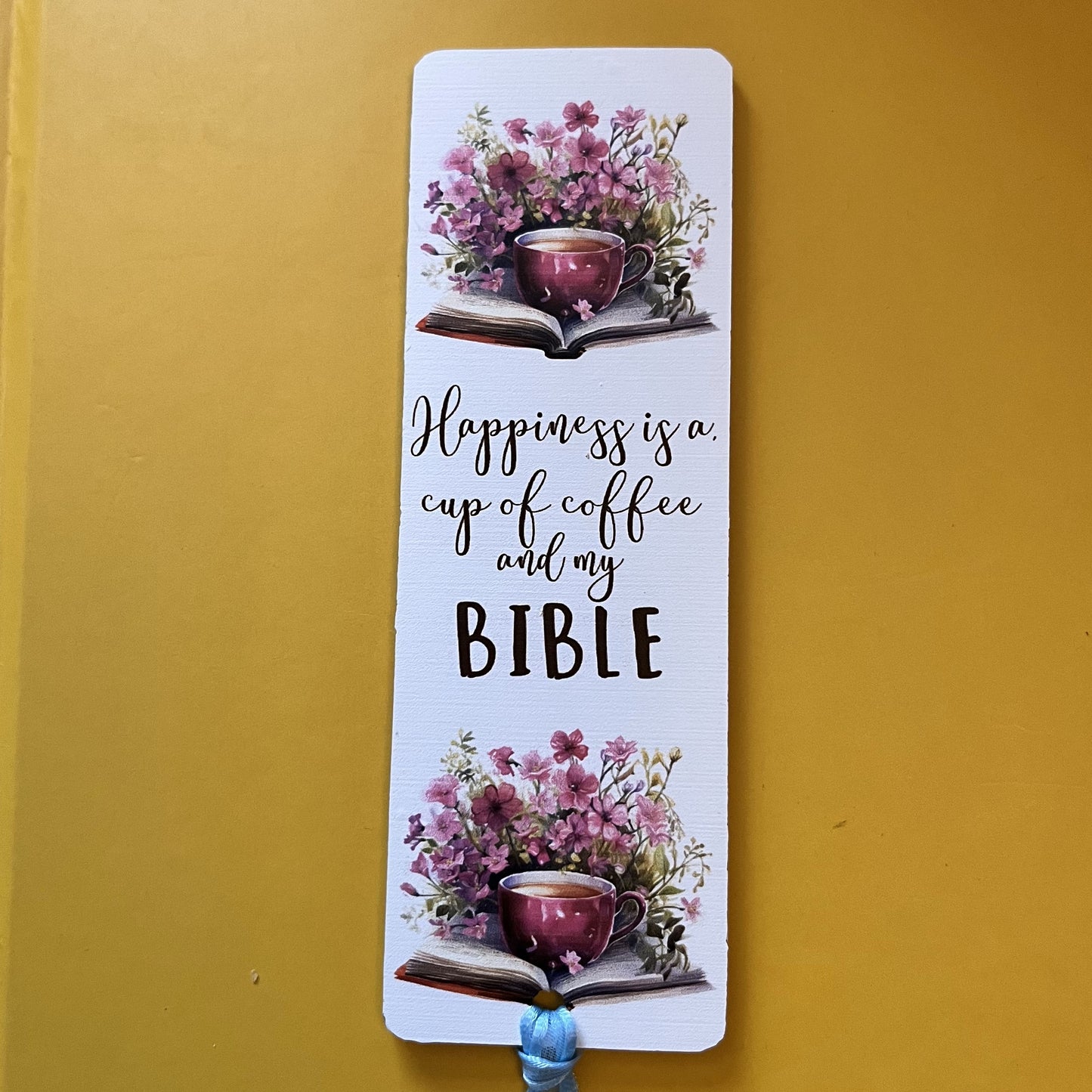 Christian Faith Range - Acrylic Bookmark - Coffee & Bible Series