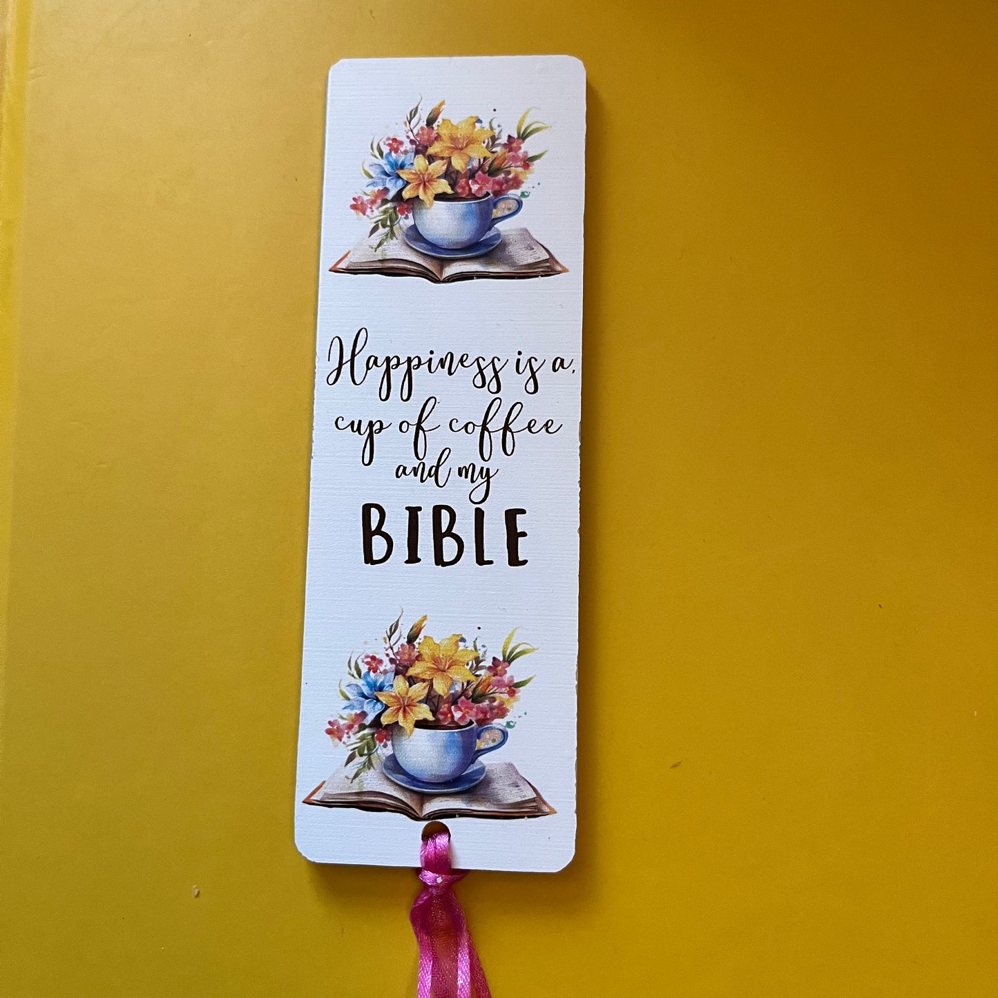 Christian Faith Range - Acrylic Bookmark - Coffee & Bible Series