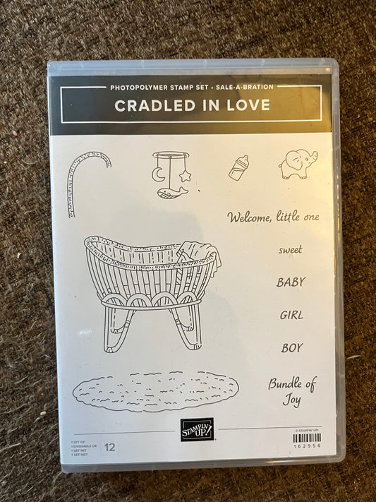 Cradled In Love Sale-A-Bration Stamp Set