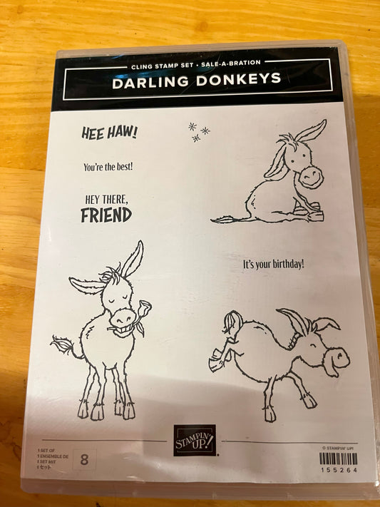 Darling Donkeys Sale-A-Bration Stamp Set