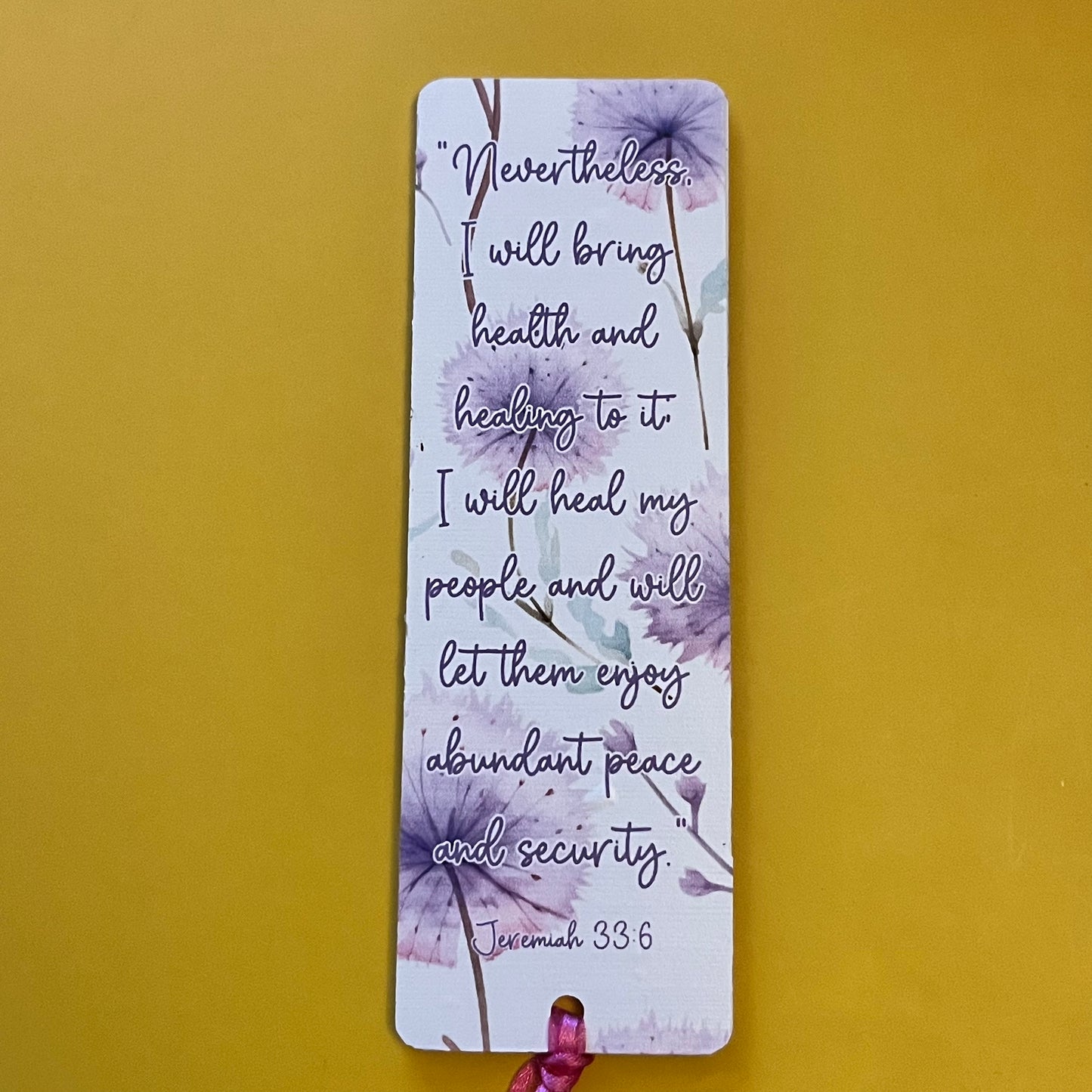 Christian Faith Range - Acrylic Bookmark - Healing Series