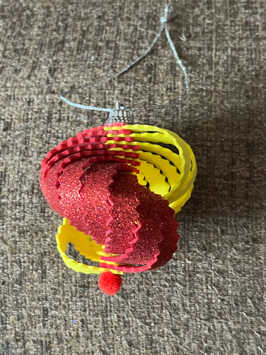 Small Spiral Bauble Christmas Tree Decoration