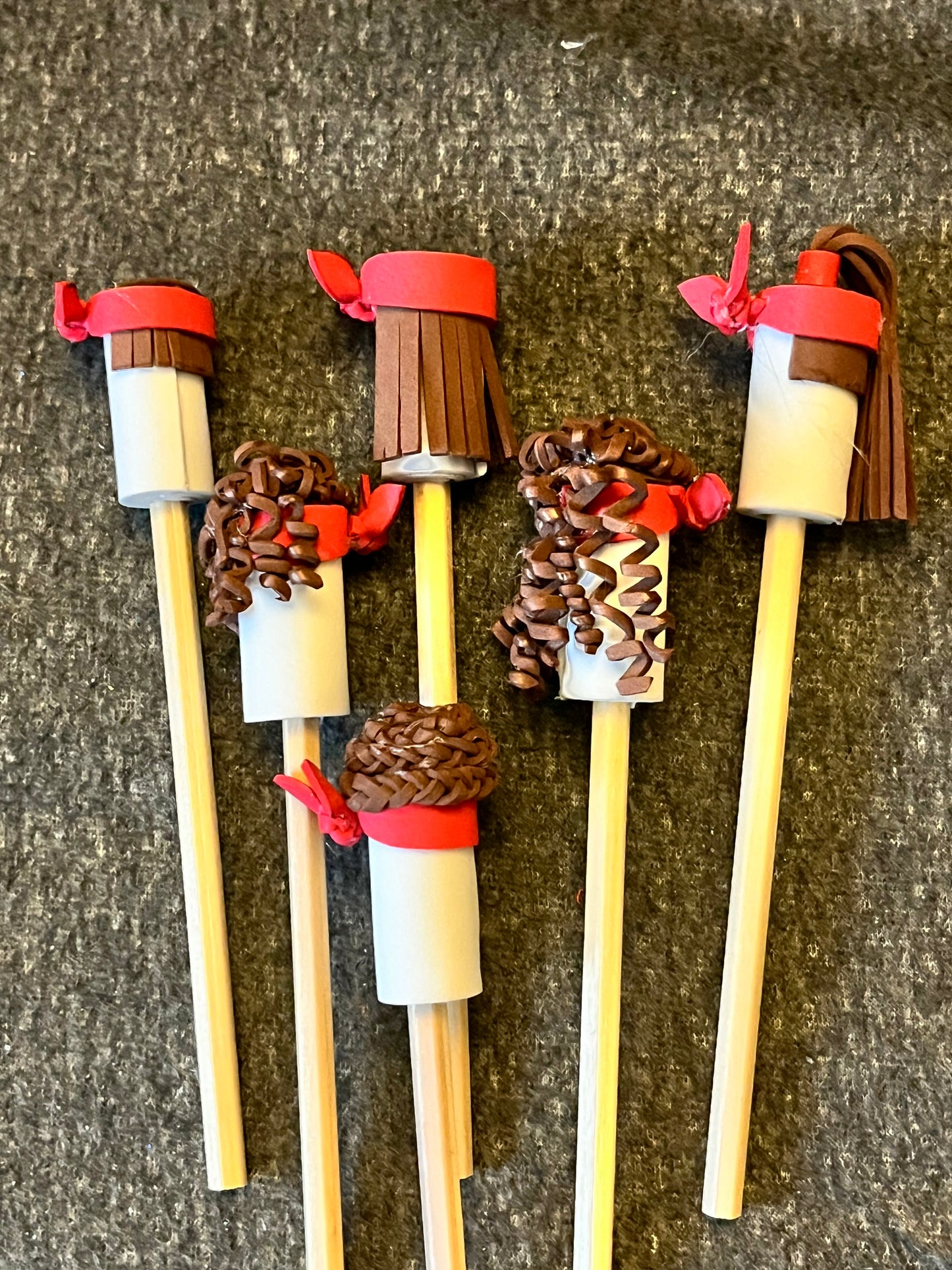 Rolled Female Pencil Toppers