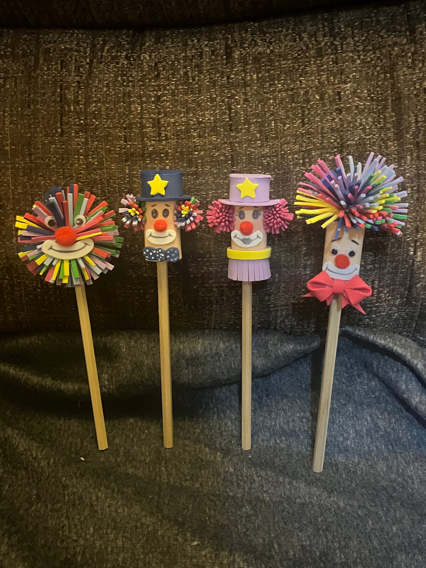 Clown Pen & Pencil Toppers