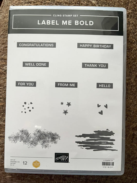 Label Me Bold Stamp Set