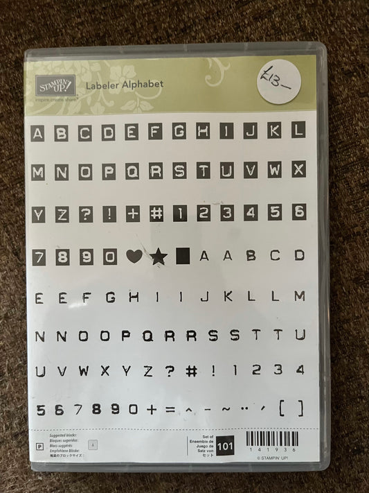 Labeler Alphabet Stamp Set