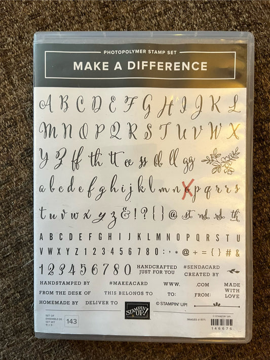 Make A Difference Stamp Set