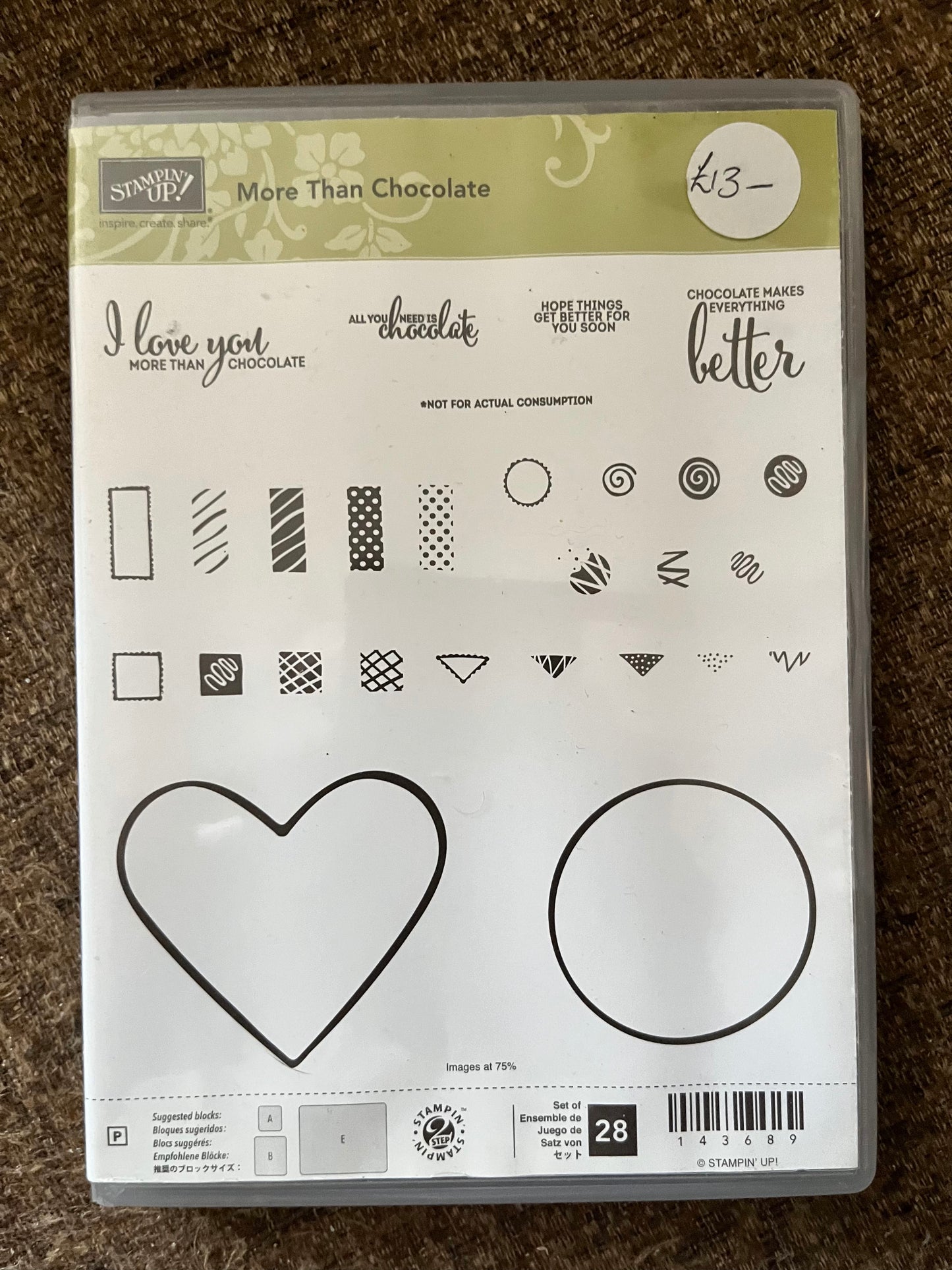 More Than Chocolate Stamp Set