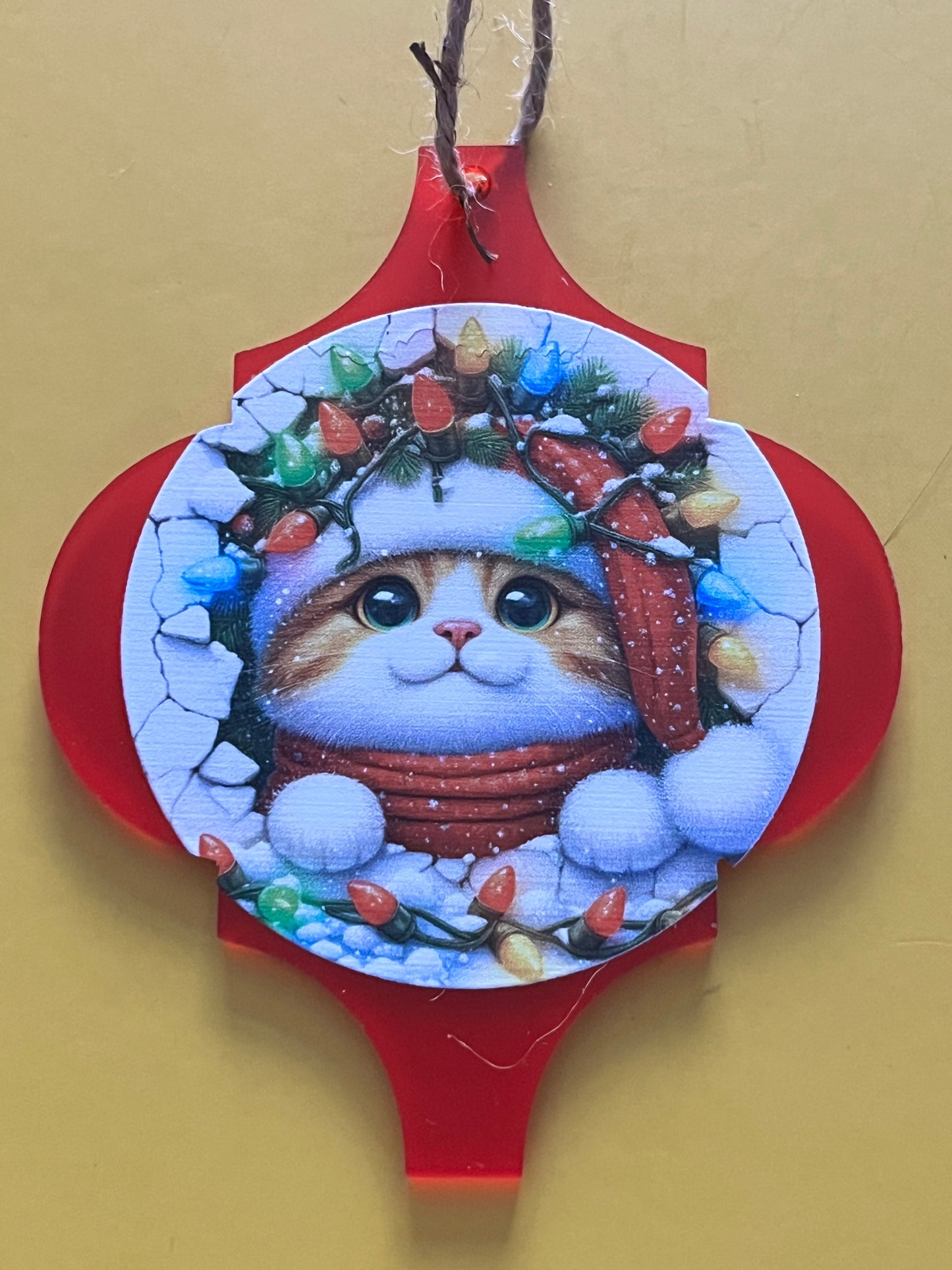 Arabesque Peek-A-Boo Christmas Decorations