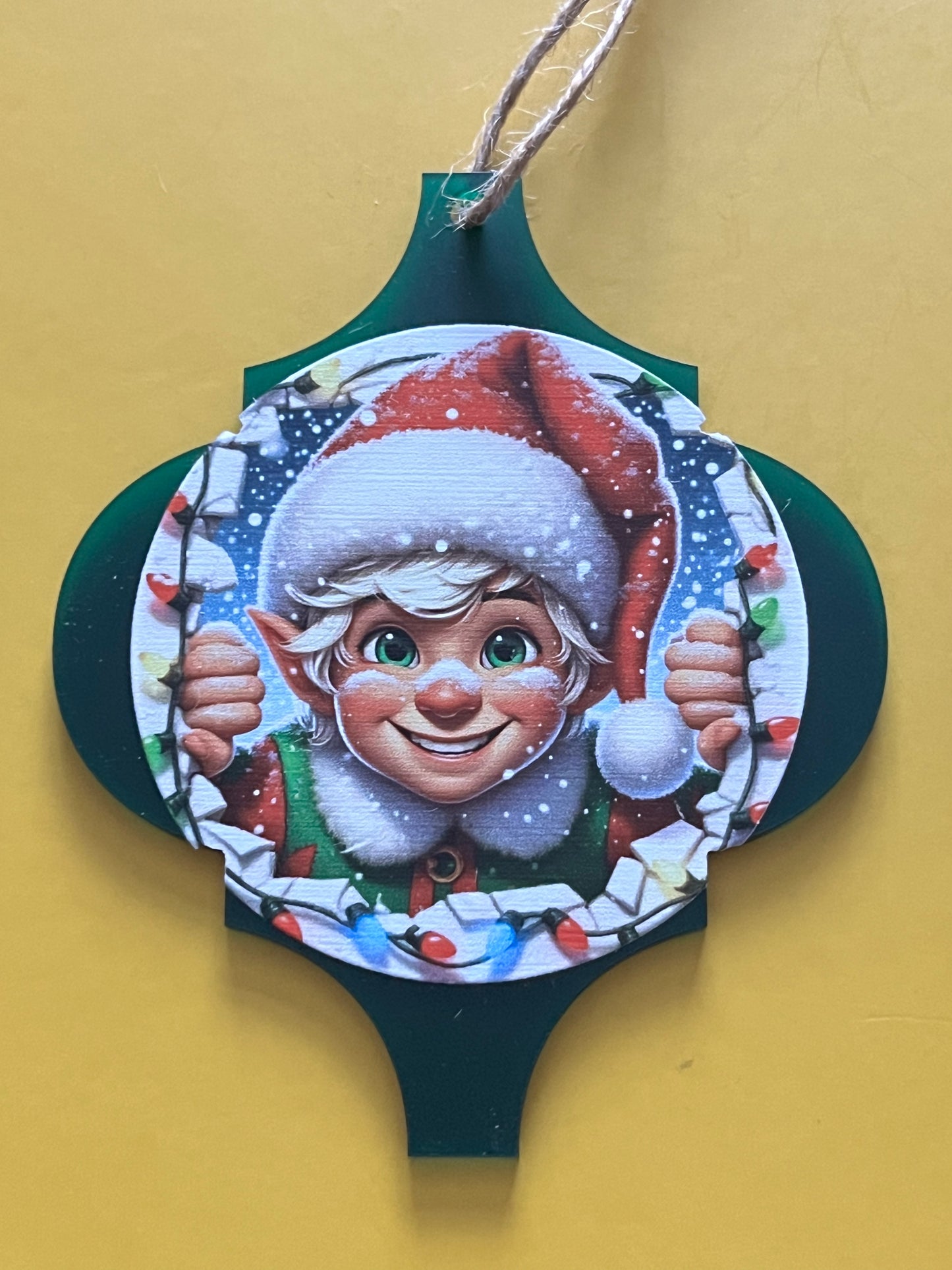 Arabesque Peek-A-Boo Christmas Decorations