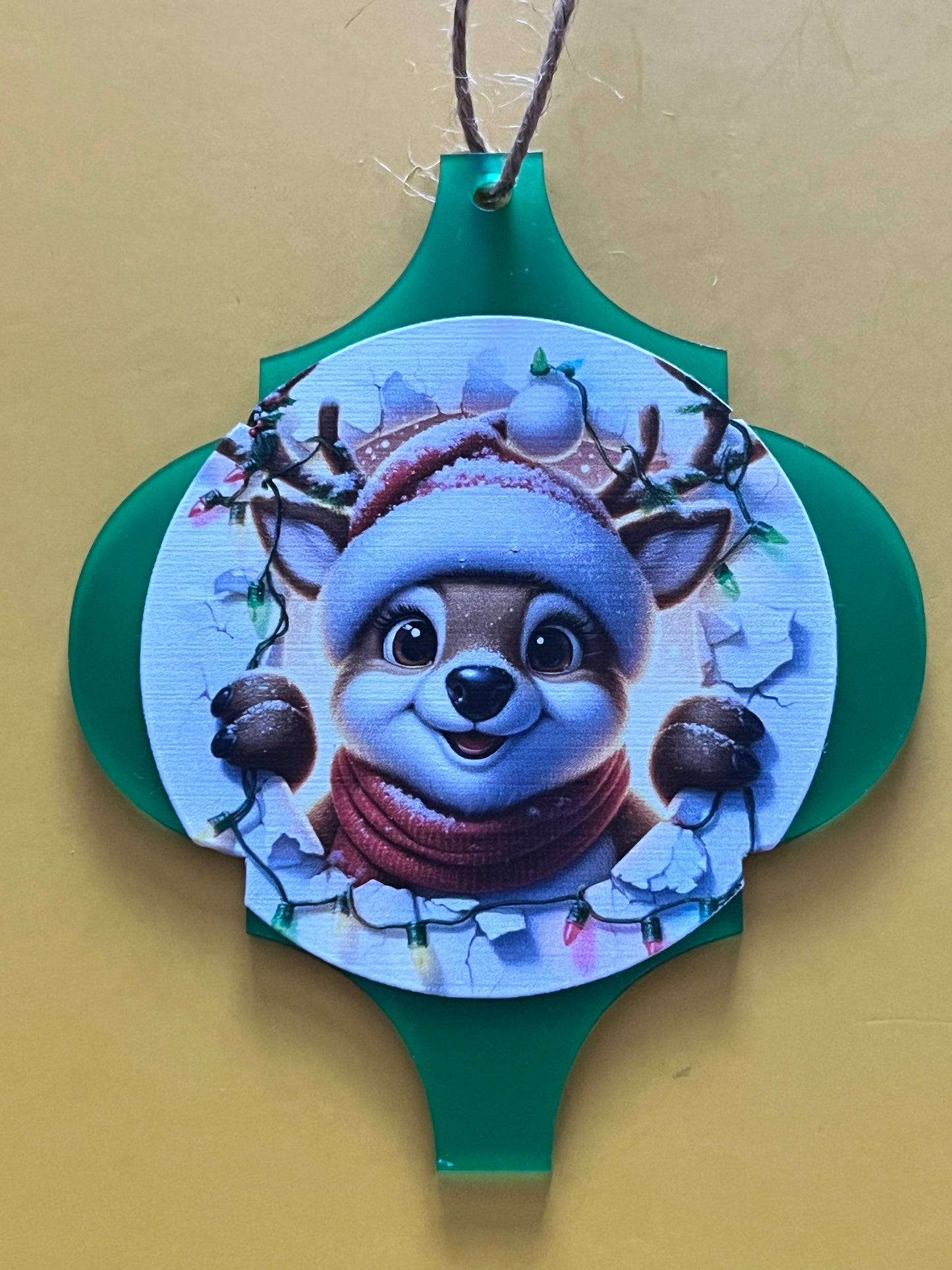 Arabesque Peek-A-Boo Christmas Decorations