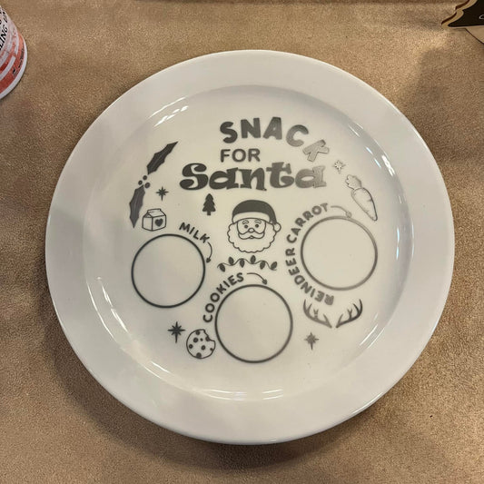 Personalised Santa Plates