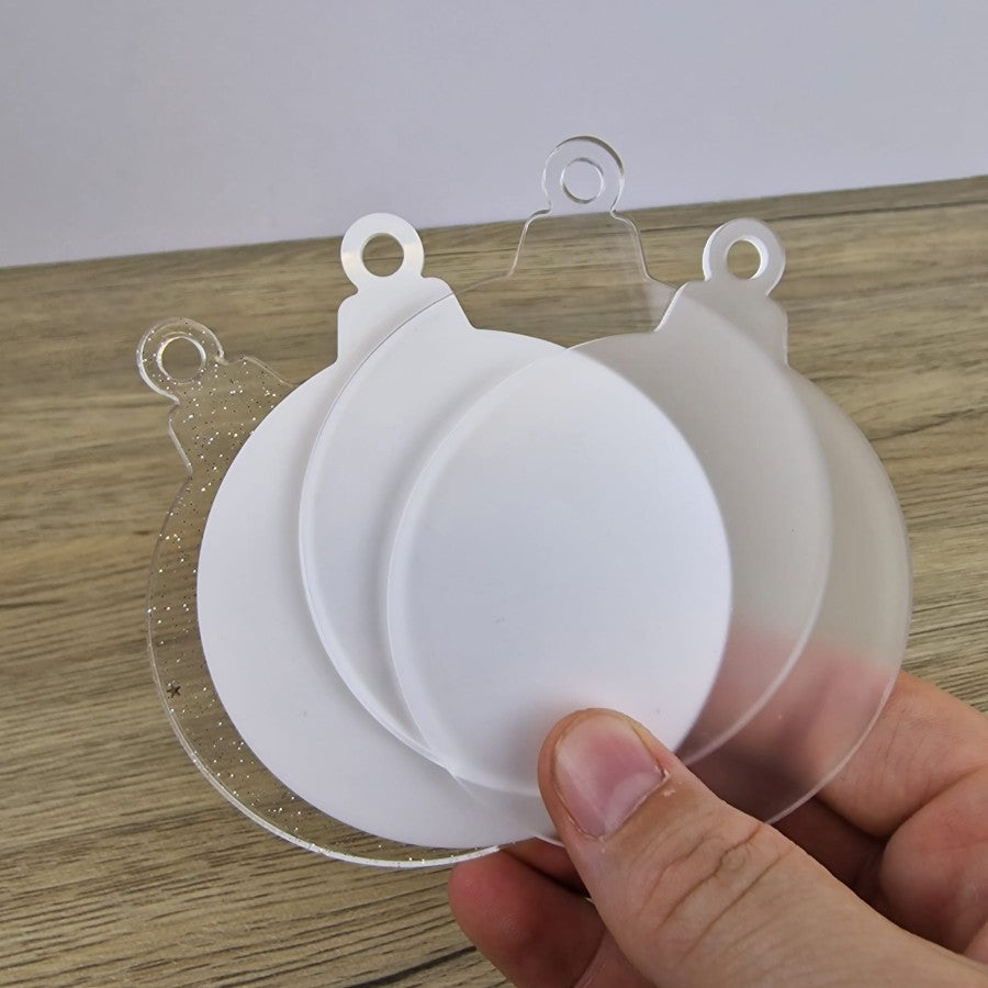 10cm Memorial Christmas Tree Decorations - Feathers Appear