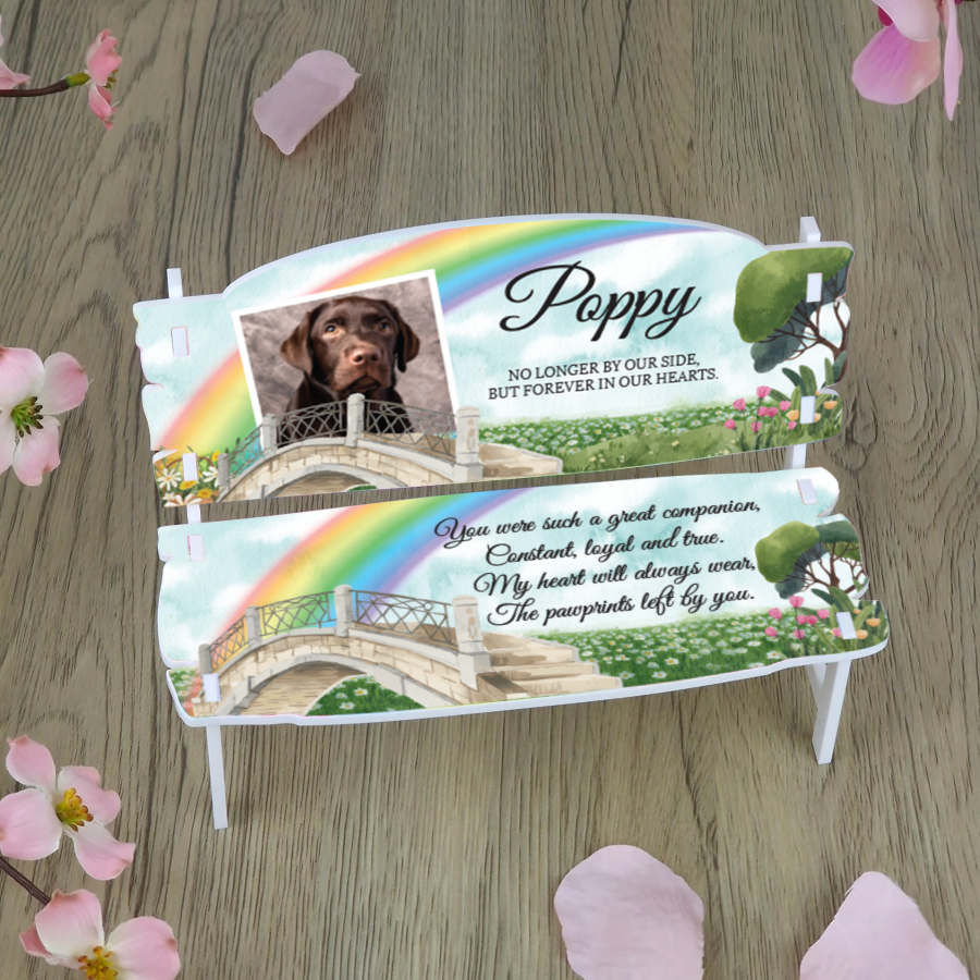 Free Standing Pet Memorial Bench