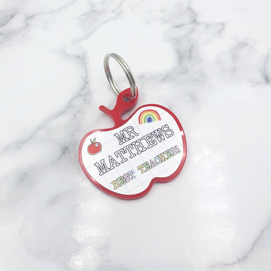 Teacher Keyrings - Assorted Shapes