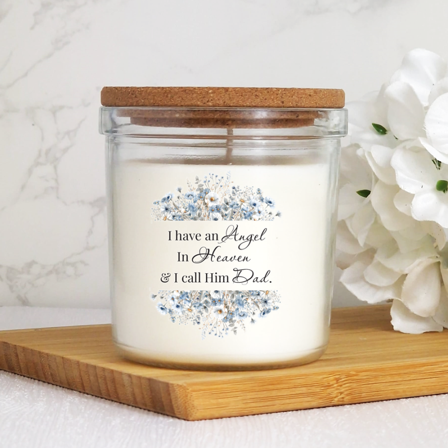 40hr Scented Memorial Candle With Lid