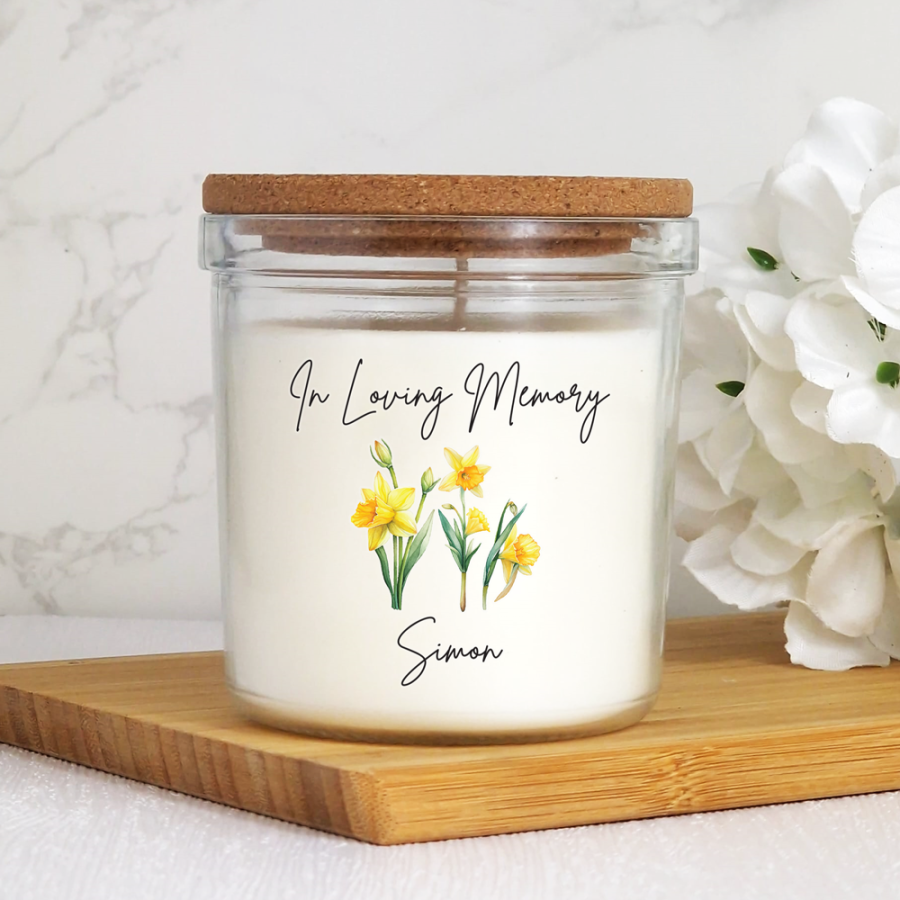 40hr Scented Memorial Candle With Lid