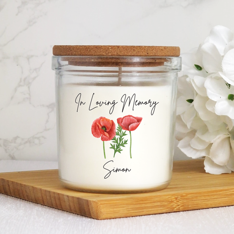 40hr Scented Memorial Candle With Lid