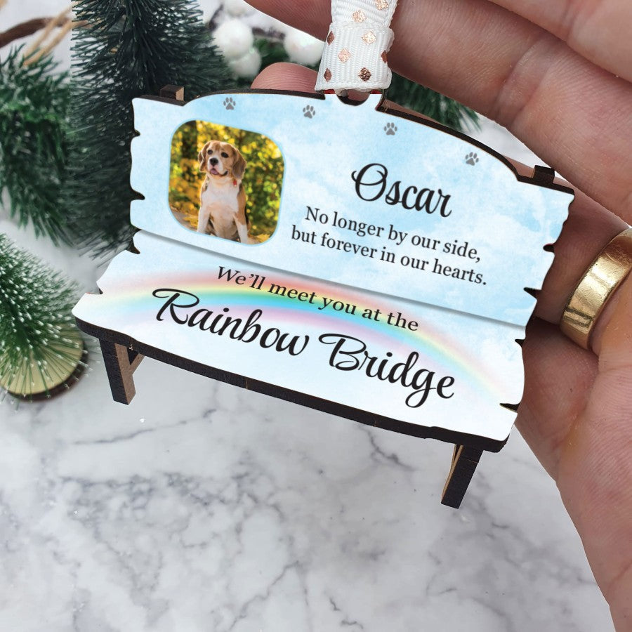 Hanging Pet Memorial Bench Christmas Tree Decoration