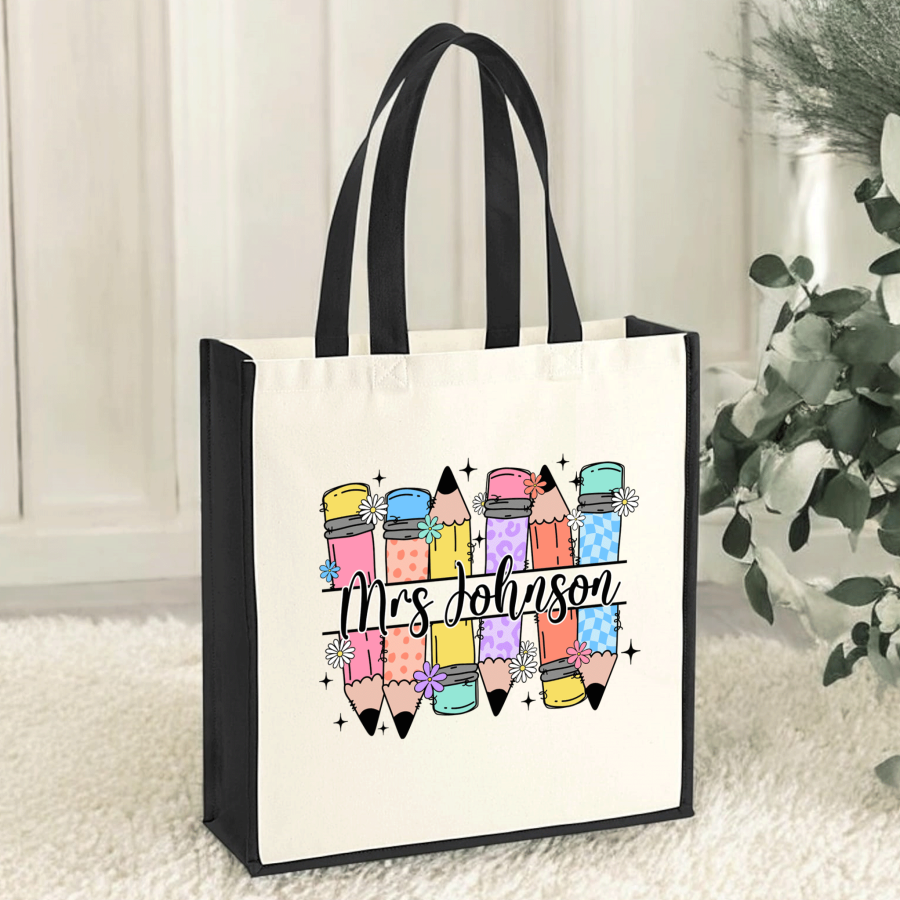 Teacher Canvas Tote Bags