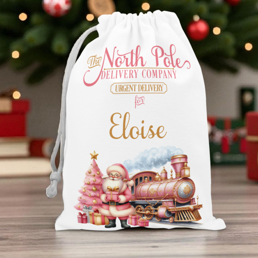Personalised Drawstring Santa Sack