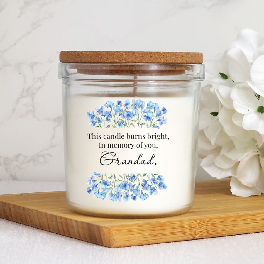 40hr Scented Memorial Candle With Lid