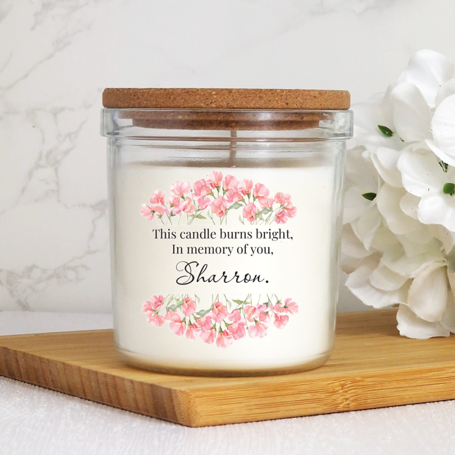 40hr Scented Memorial Candle With Lid