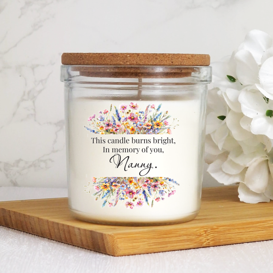 40hr Scented Memorial Candle With Lid